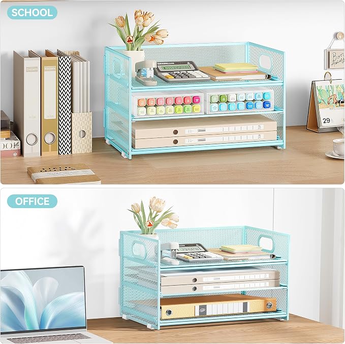Subekyu 3 Tier Paper Desk Organizer - Image 7