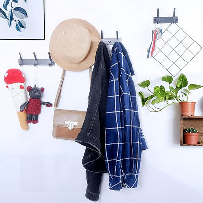 WEBI Coat Rack Wall Mounted, 4 Coat Hooks - Image 5
