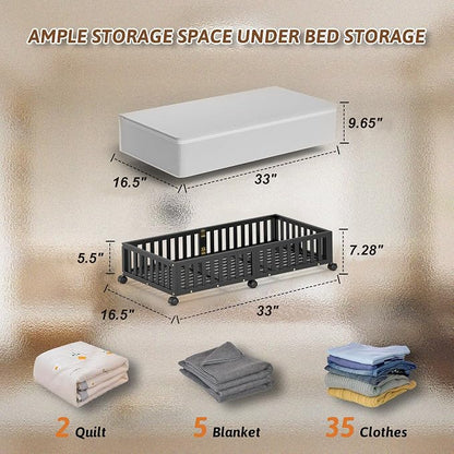 Bamboo Under Bed Storage Containers - Image 6