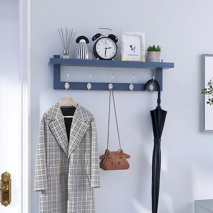 SMIBUY Coat Hooks with Shelf Wall-Mounted, 29.2 Inch Entryway Coat Rack - Image 3