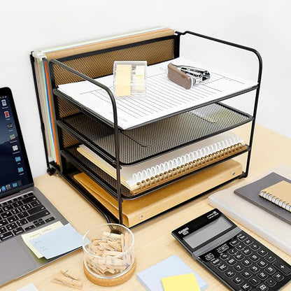 CAXXA 4 Tier Mesh Document Trays - Image 3