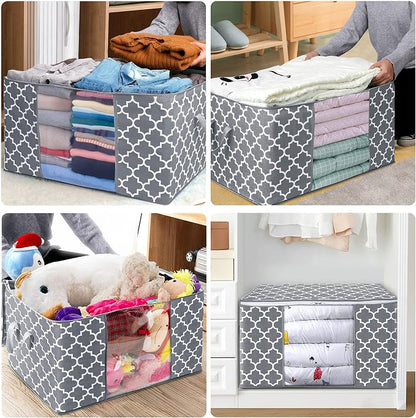 WISELIFE Storage Bags 100L 3-Pack Large Blanket Clothes Organization and - Image 7