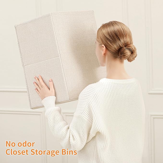 linen closet organizers and storage, Large Storage Baskets, clothes organizer - Image 6