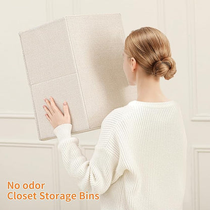 linen closet organizers and storage, Large Storage Baskets, clothes organizer - Image 6
