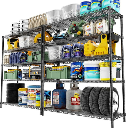 Storage Shelves, 5-Tier Adjustable Metal Industrial Utility Shelf Rack by Unknown
