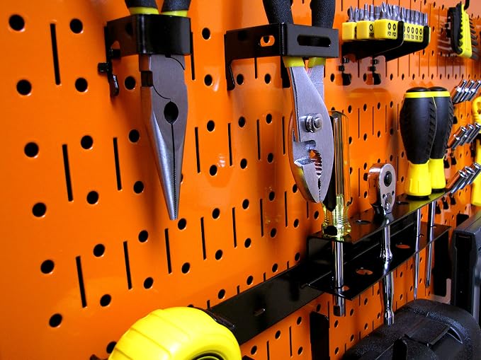 Wall Control Pegboard Rack Horizontal Metal Pegboard Garage Tool Storage Pack - Image 6
