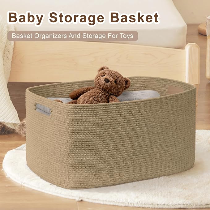 60L Small Wicker Laundry Basket - Image 3