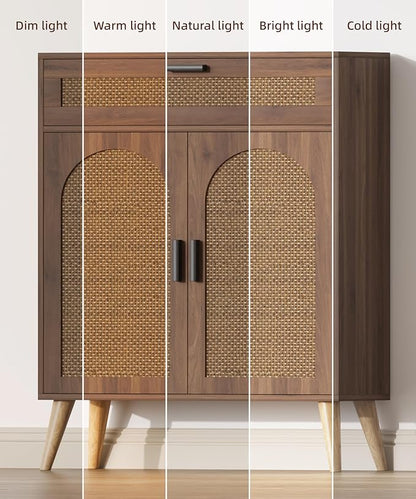 Keehusux Rattan Storage Cabinet - Image 7