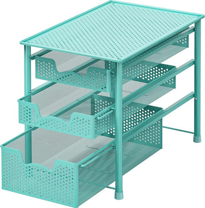 Simple Houseware Stackable 3 Tier Sliding Basket Organizer Drawer by SimpleHouseware