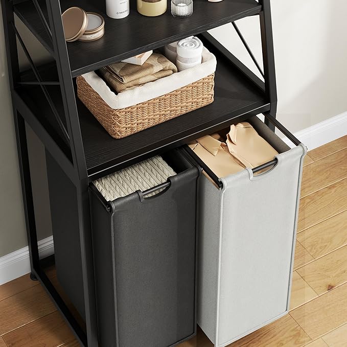 Herture Laundry Basket, 2 Section Laundry Hamper - Image 7