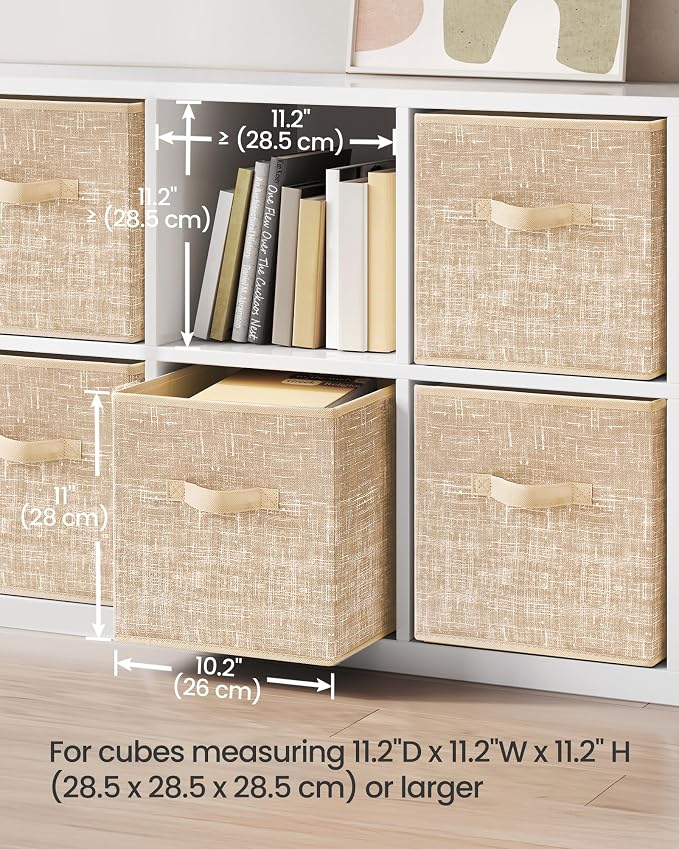 SONGMICS Storage Cubes, 11-Inch Non-Woven Fabric Bins - Image 3
