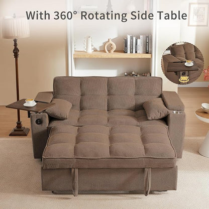 hansones 65'' 3-in-1 Folding Convertible Sofa Bed, Queen Size Pullout Sofa - Image 5