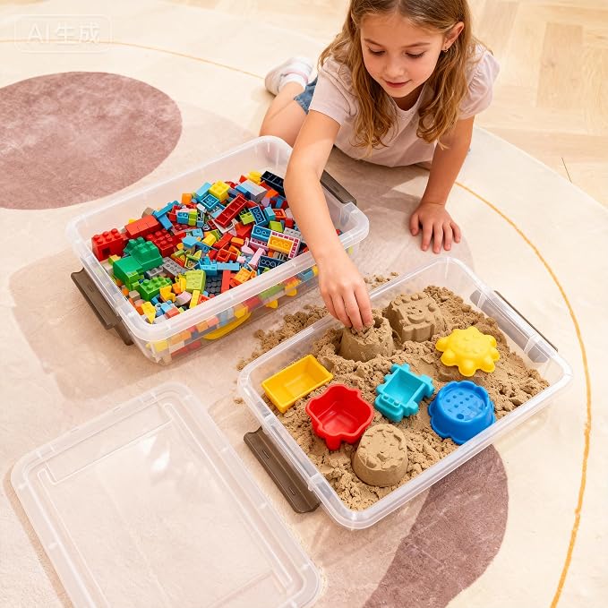 Citylife 6 PCS Clear Plastic Container Clip Box - Image 9