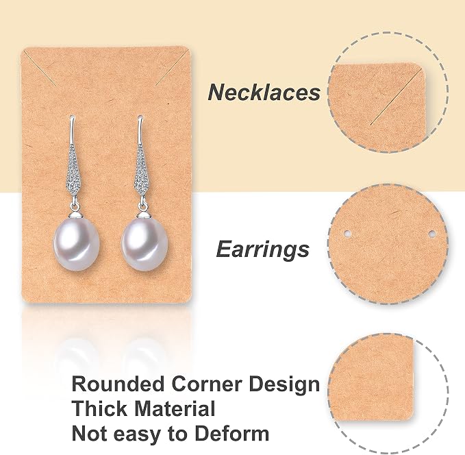 Earring Display Cards with 100 Pcs Earring Holder Cards 200 Pcs Earring Backs - Image 6