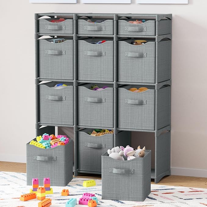 12 Cube Closet Organizers And Storage | Includes All Storage Cube Bins | Easy - Image 2