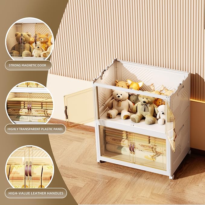 208 QT / 52 Gal Stackable Collapsible Storage Bins - Image 3
