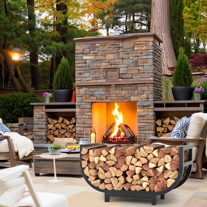 30-inch Firewood Rack Outdoor Indoor - Image 7