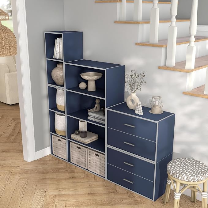 Homes: Inside + Out Apexa 2-Drawer Wooden Stackable Storage Drawers, Small Food - Image 7