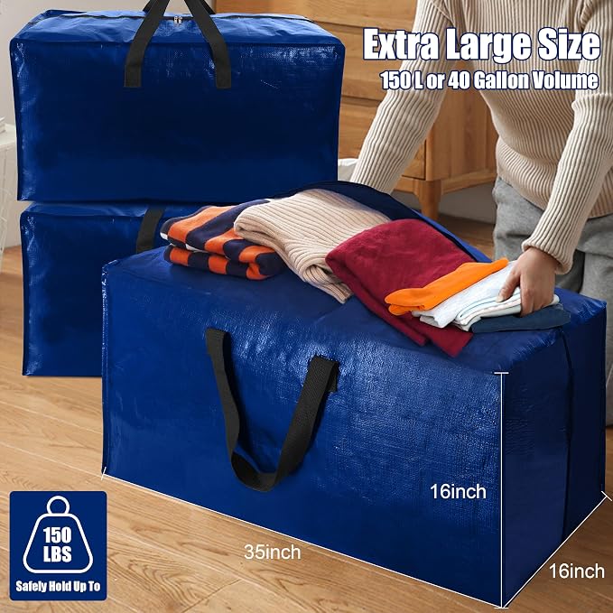 Cosy Family 8 Pack Heavy Duty Extra Large Moving Bags - Image 6