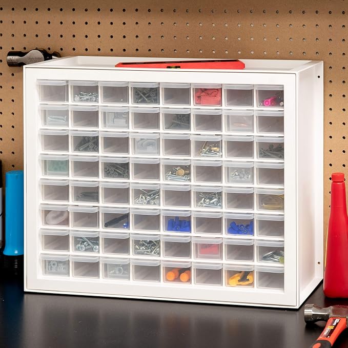 IRIS USA 64-Drawer Screw Organizer, Hardware Storage, Made in USA, Art & Craft - Image 2
