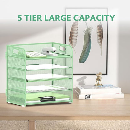 Supeasy 5 Trays Paper Organizer Letter Tray - Image 4