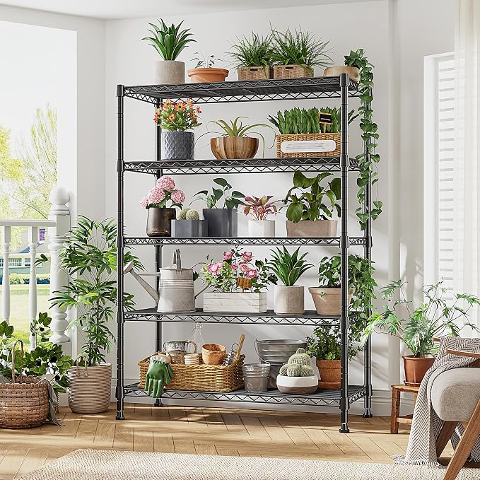 REIBII 73''H Storage Shelves 1660LBS Wire Shelving Unit - Image 9