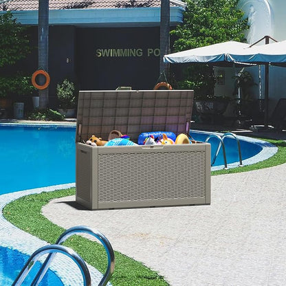 Outdoor Storage Box, Resin Deck Boxes Indoor and outdoor, Waterproof Storage - Image 4