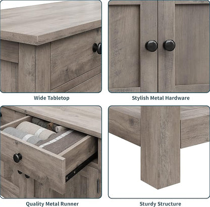 HOSTACK Farmhouse Console Table - Image 7