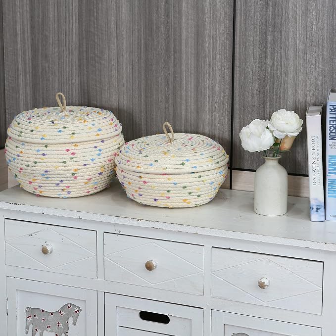 Sea Team Round Cotton Rope Storage Basket - Image 4