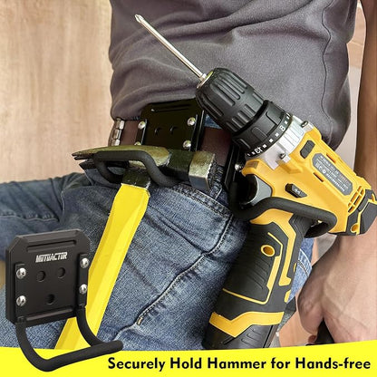 MUTUACTOR Hammer Holder Belt Clip, Non-Slip Tough Tool Clip Drill Holder - Image 3