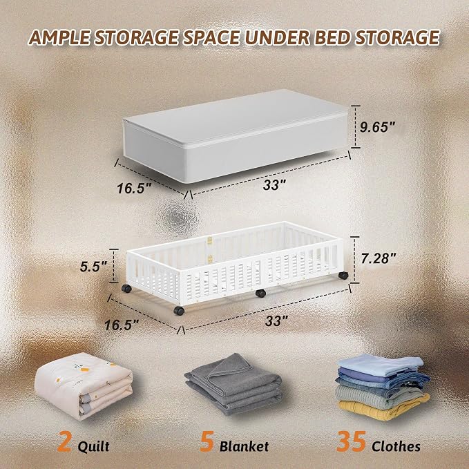 Bamboo Under Bed Storage Containers - Image 5
