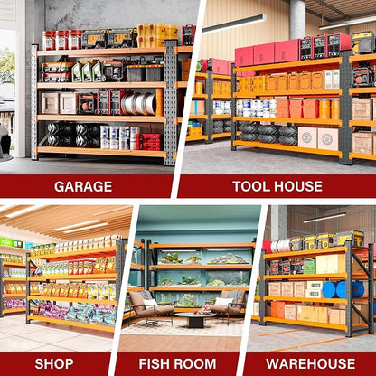 5000LBS Heavy Duty Garage Shelving Units, Large Storage Rack, Steel Shelf - Image 5