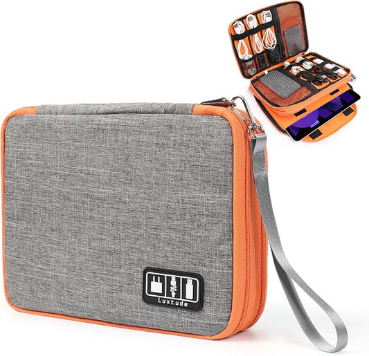 Luxtude Travel Cable Organizer Bag, Electronic Organizer Travel Case Large by Luxtude