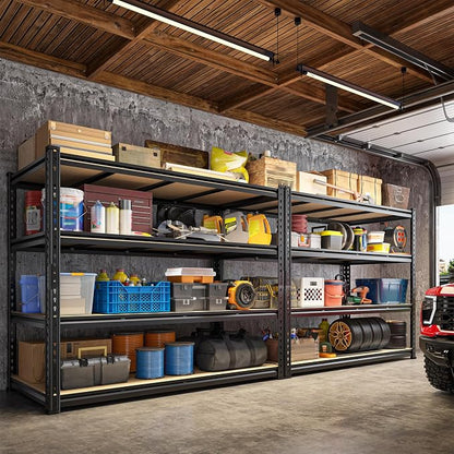 55" W Storage Shelves, 2040LBS Garage Shelving Heavy Duty, 4-Tier Storage - Image 7