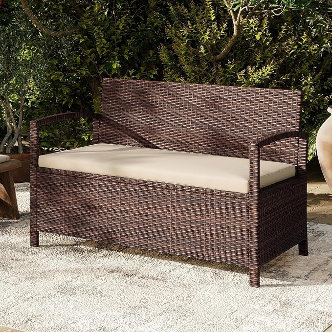 Tangkula 42 Gallon Outdoor Bench - Image 2