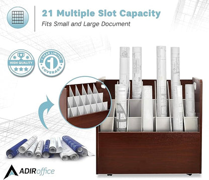 AdirOffice Adir Blue Print Storage Organizer - Image 3