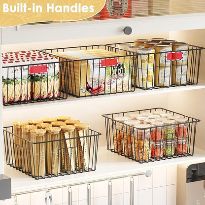 X-cosrack Metal Wire Baskets for Pantry Organization and Storage Freezer - Image 2