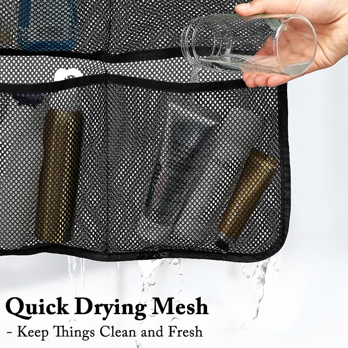 Fammart Mesh Shower Caddy Hanging, Quick-Drying Shower Organizer - Image 4