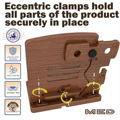 MED Wood Phone Docking Station – Nightstand Desk Organizer - Image 9