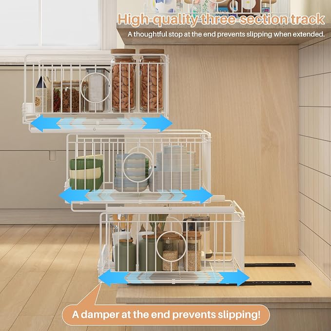 4-Pack Metal Drawer Organizer for Closet - Image 6