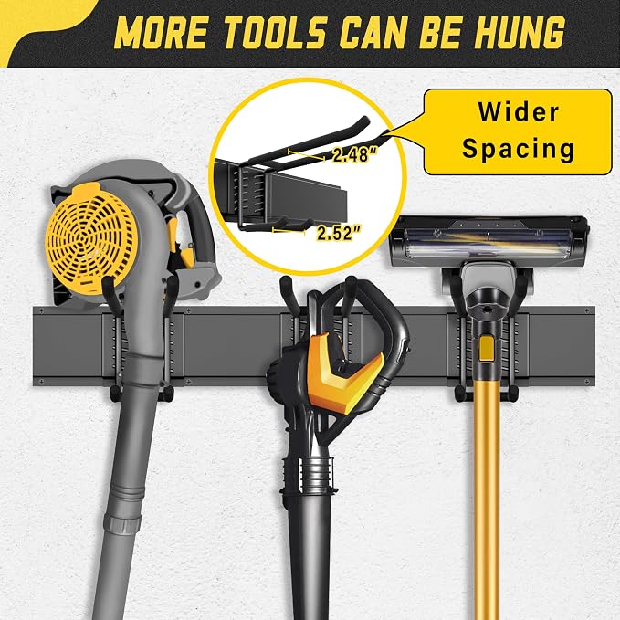 Garage Wall Organizer, Garden Tool Organizer 49.5in - Image 3