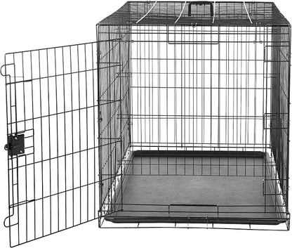 Amazon Basics Durable, Foldable Metal Wire Dog Crate - Image 3