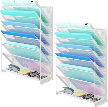Kuntine.B Wall File Organizer Hanging Magazine Holder by KuntineB
