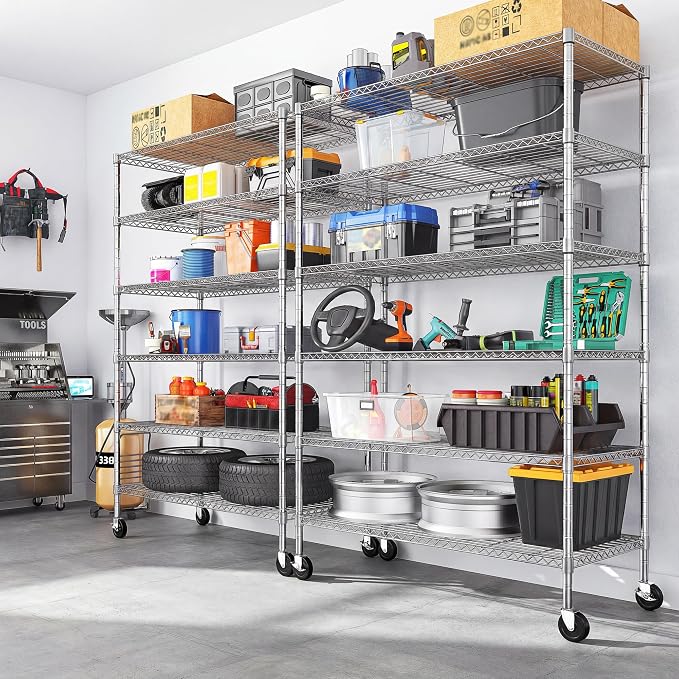 Romorgniz 6-Tier Rolling Storage Shelves - Image 6