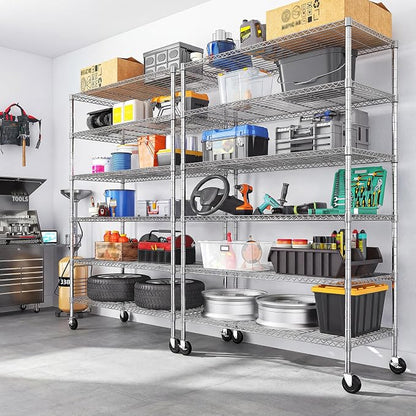 Romorgniz 6-Tier Rolling Storage Shelves - Image 6