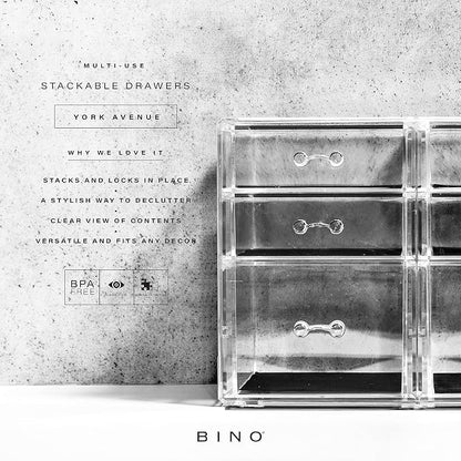 BINO | 6 Drawer Makeup Organizer, York Avenue | THE MANHATTAN SERIES | Makeup - Image 3