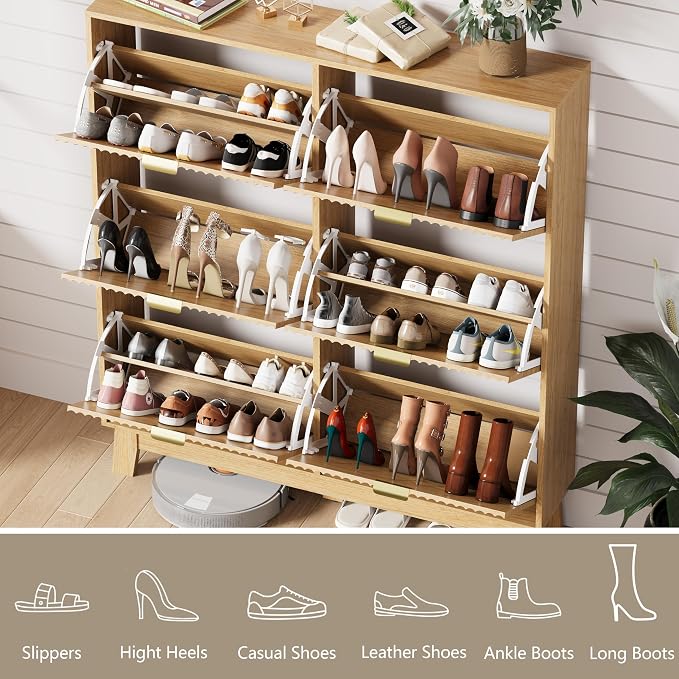 HUANLEGO Shoe Cabinet Storage for Entryway - Image 3