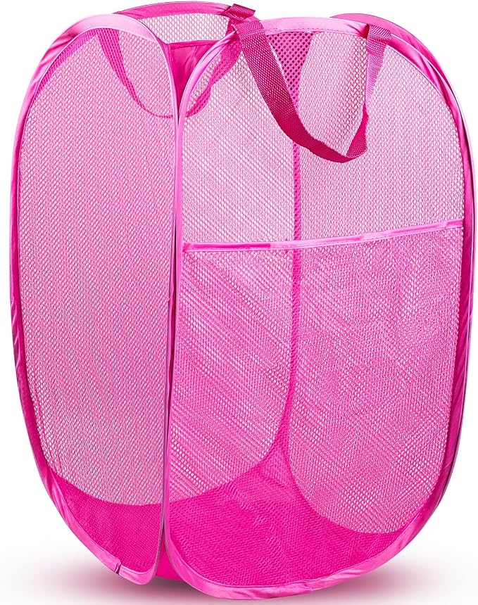 DUCOO Pop Up Laundry Hamper, 70L Collapsible Mesh Laundry Basket by Unknown