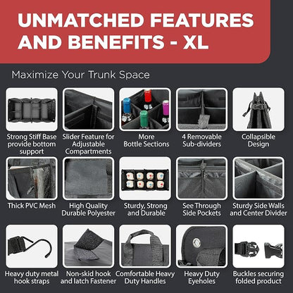 TRUNKCRATEPRO XL Premium SUV, Car Trunk Organizer - Image 6