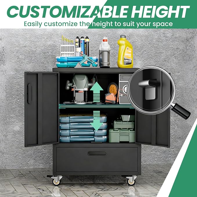 Metal Garage Storage Cabinet - Image 4